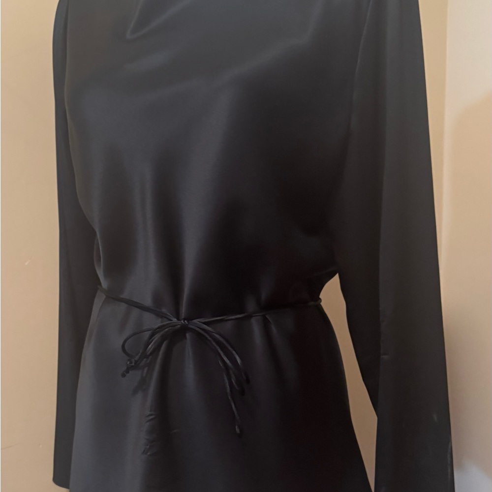 Finity Naturals Black Silk Blouse